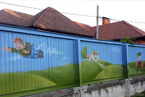 Роспись стен в детском саду